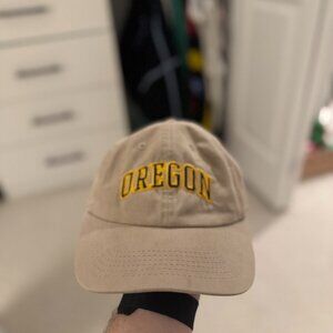 *VINTAGE* University of Oregon Ducks - Hat in Beige / Green / Yellow